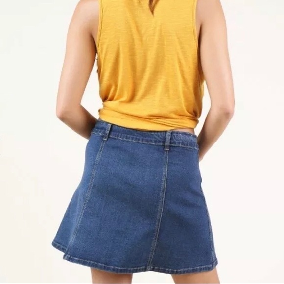 Altar'd State Snap Button Front Pockets Jean Skirt - Picture 9 of 9